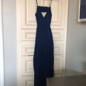 Long blues dress!🔥💯